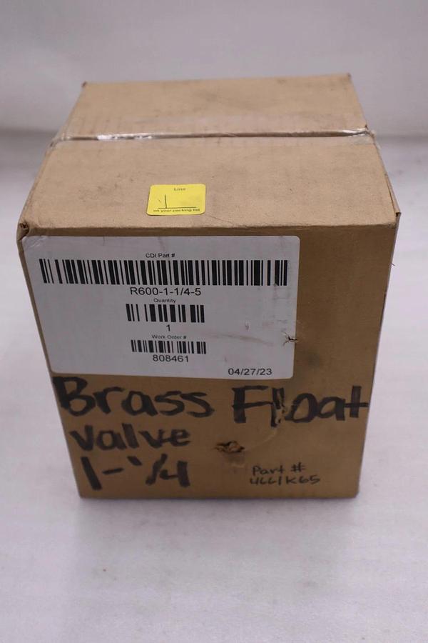 Used Control Devices Robert R600-1-1/4-5 Valves Assembly Brass STOCK 5214CC