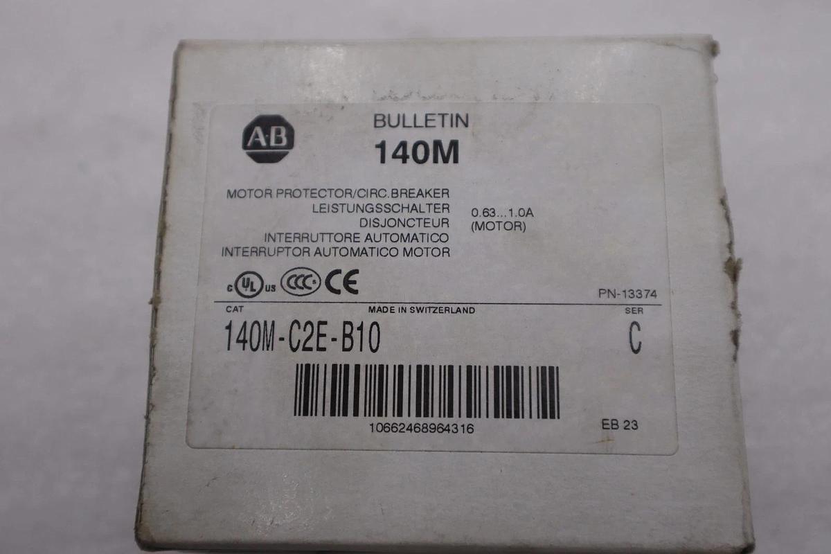 Used ALLEN BRADLEY 140M-C2E-B10 SER.C CIRCUIT BREAKER MOTOR PROTECTOR #H730A