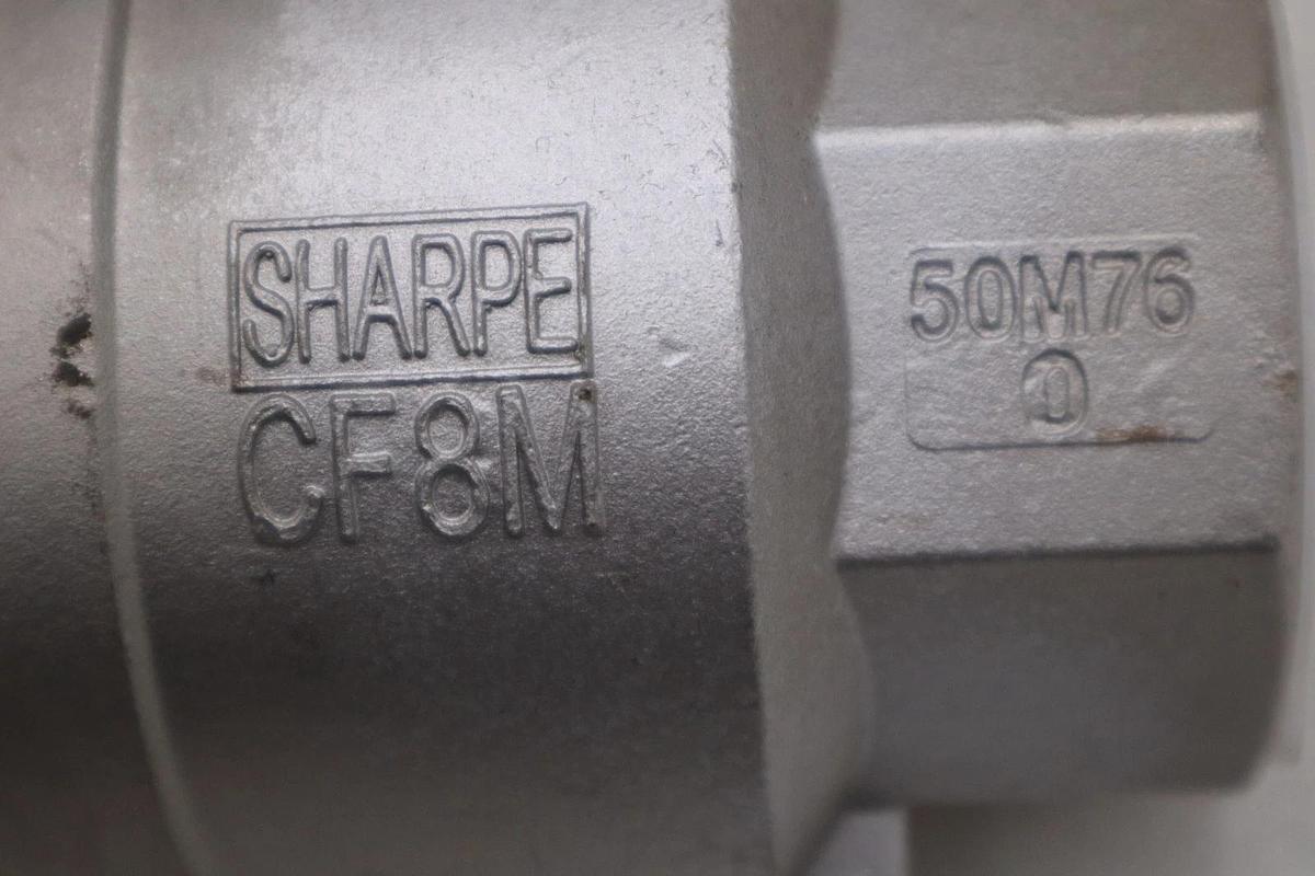 Used Sharpe Ball Valve CF8M 50M76 2" 1000 CWP - STOCK GF655