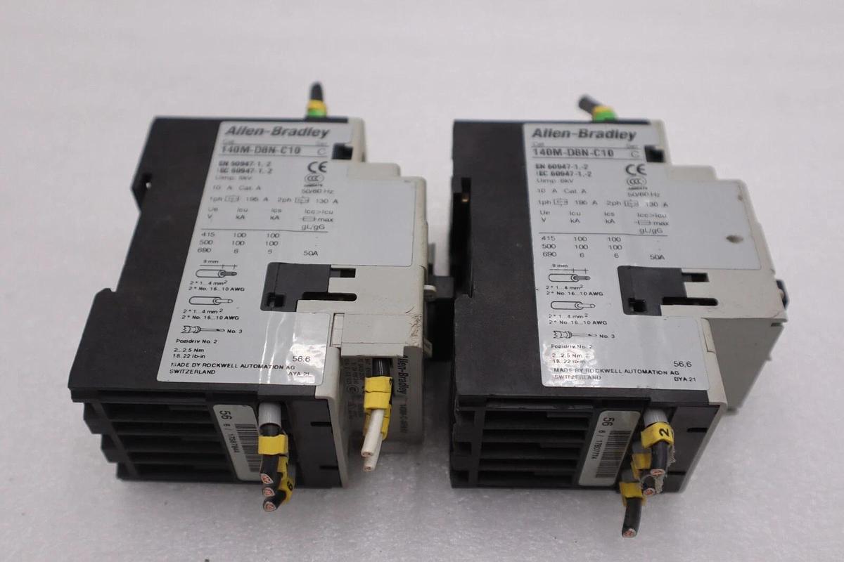 Used ALLEN BRADLEY 140M-D8N-C10 / 100-C16*10 STOCK 3986-A