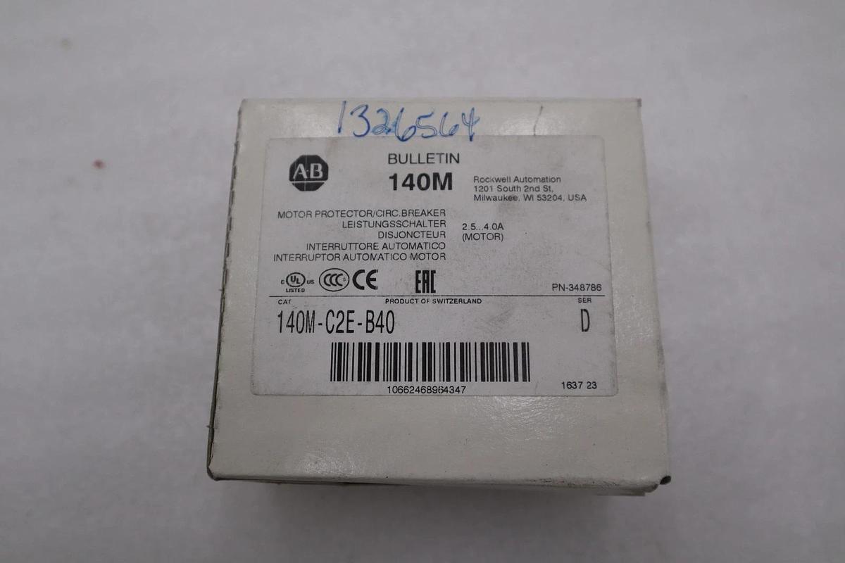 NEW OPEN BOX AB ALLEN BRADLEY 140M-C2E-B40 Standard Magnetic Trip STK H462A