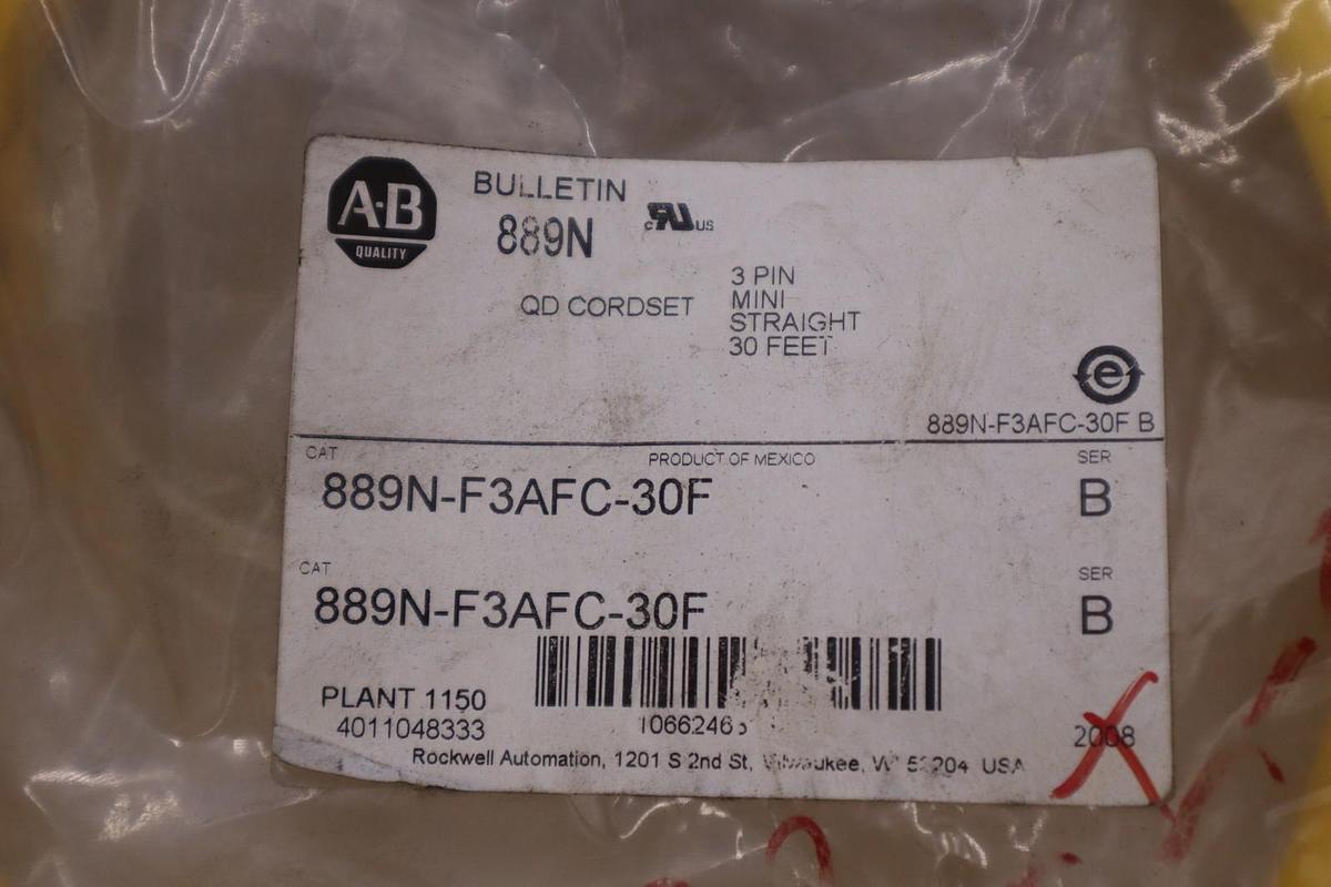 Allen Bradley 889N-F3AFC-30F Cable Ser B - NEW - STOCK 4914CC