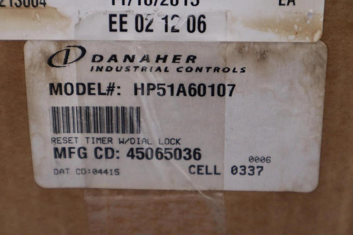 Used NEW DANAHER CONTROLS HP51A60107 TIMER CYCLE-FLEX STOCK G31A