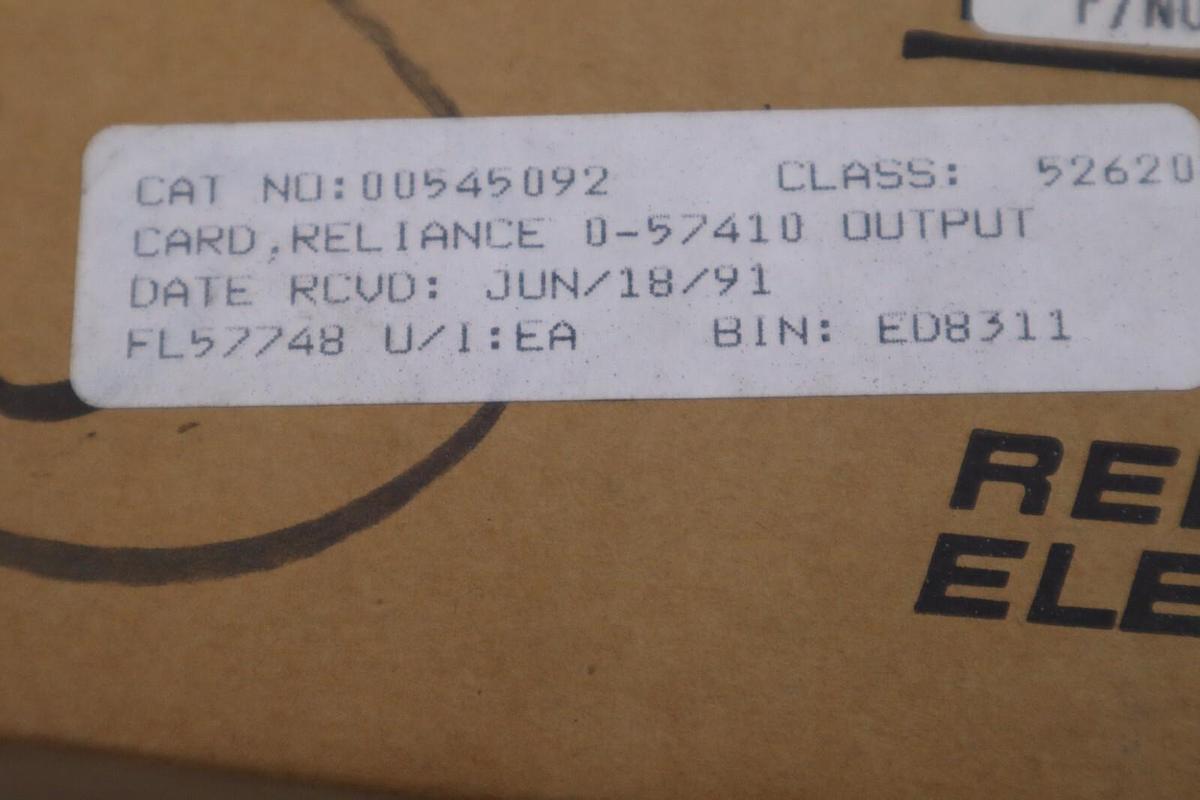 Used Reliance 0-57410 Analog Output Module O-57410 57C410 NEW WITH BOX STOCK G427