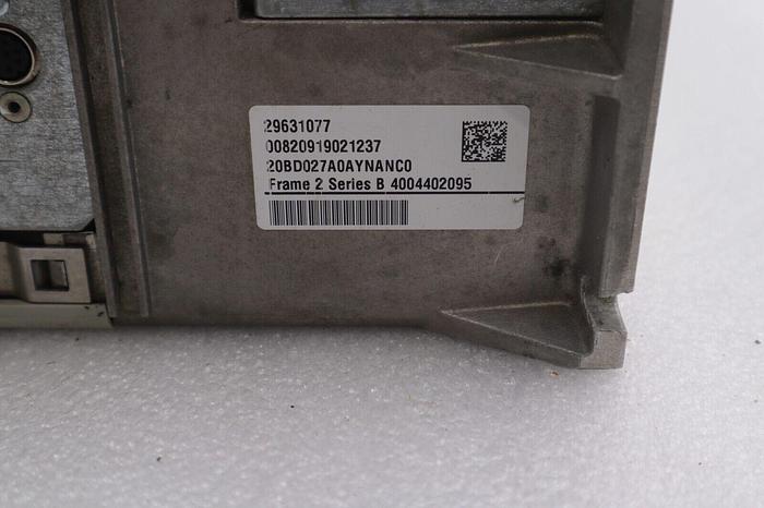 Used ALLEN BRADLEY 20BD027A0AYNANC0 POWERFLEX 20 HP 480V SER B DRIVE STOCK 2504
