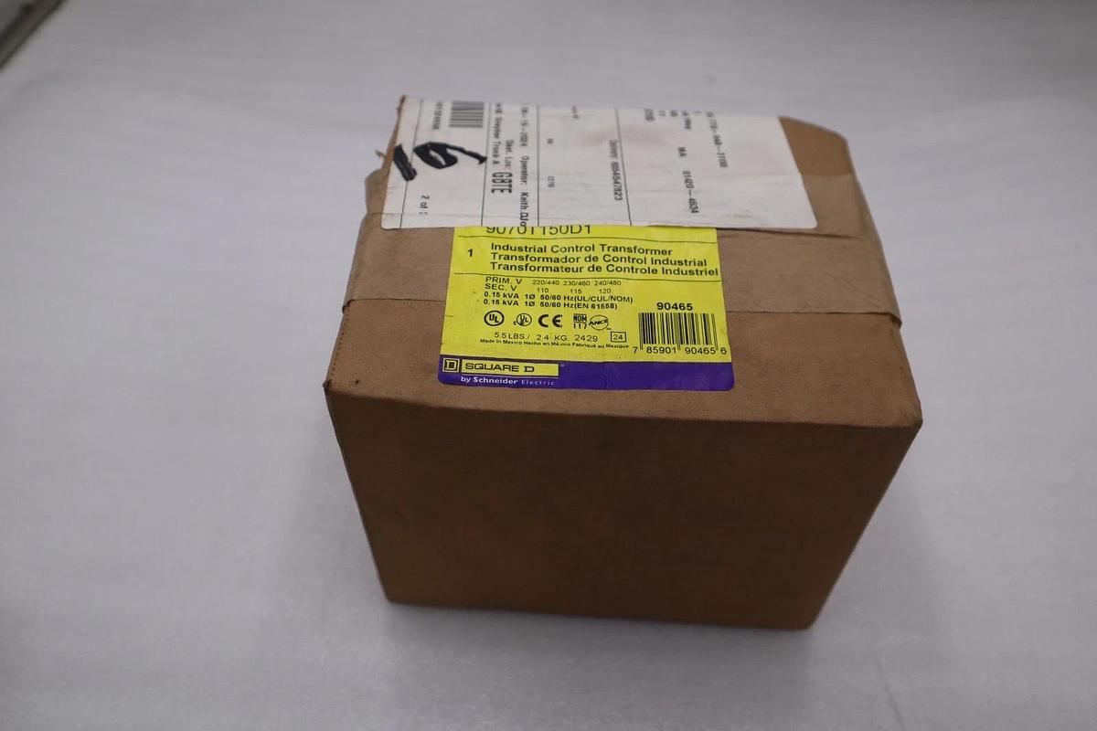 NEW OPEN BOX SQUARE D 9070T150D1 INDUSTRIAL CONTROL TRANSFORMER 90465 STK GF131A