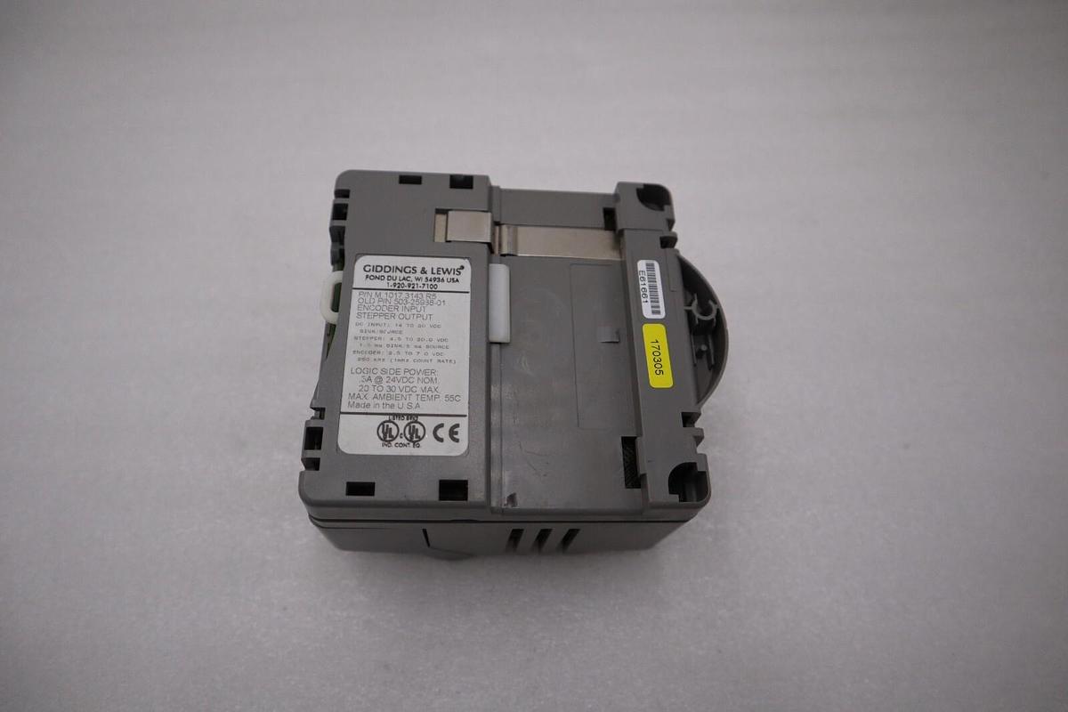 Used GIDDINGS & LEWIS M.1017.3143 R5 STEPPER OUTPUT ENCODER INPUT STOCK 5146A