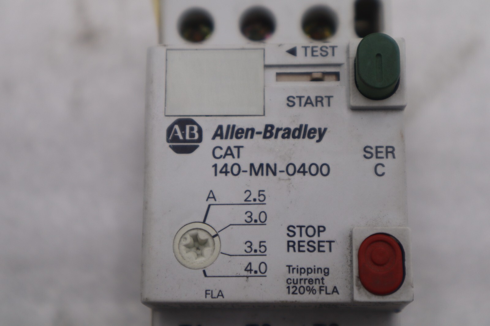 Used LOT OF 2 AB Allen Bradley 140-MN-0400 Manual Motor Starter STOCK K-3543