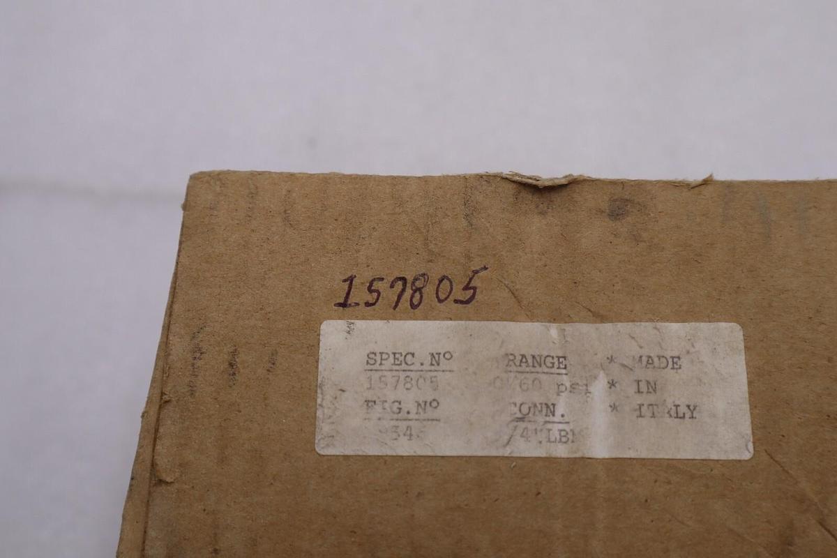 Used USG PRESSURE GAUGE 0-60PSI SPEC 157805 #L-803
