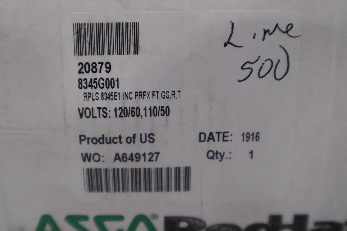 NEW ASCO 8345G001 SOLENOID VALVE STOCK G568