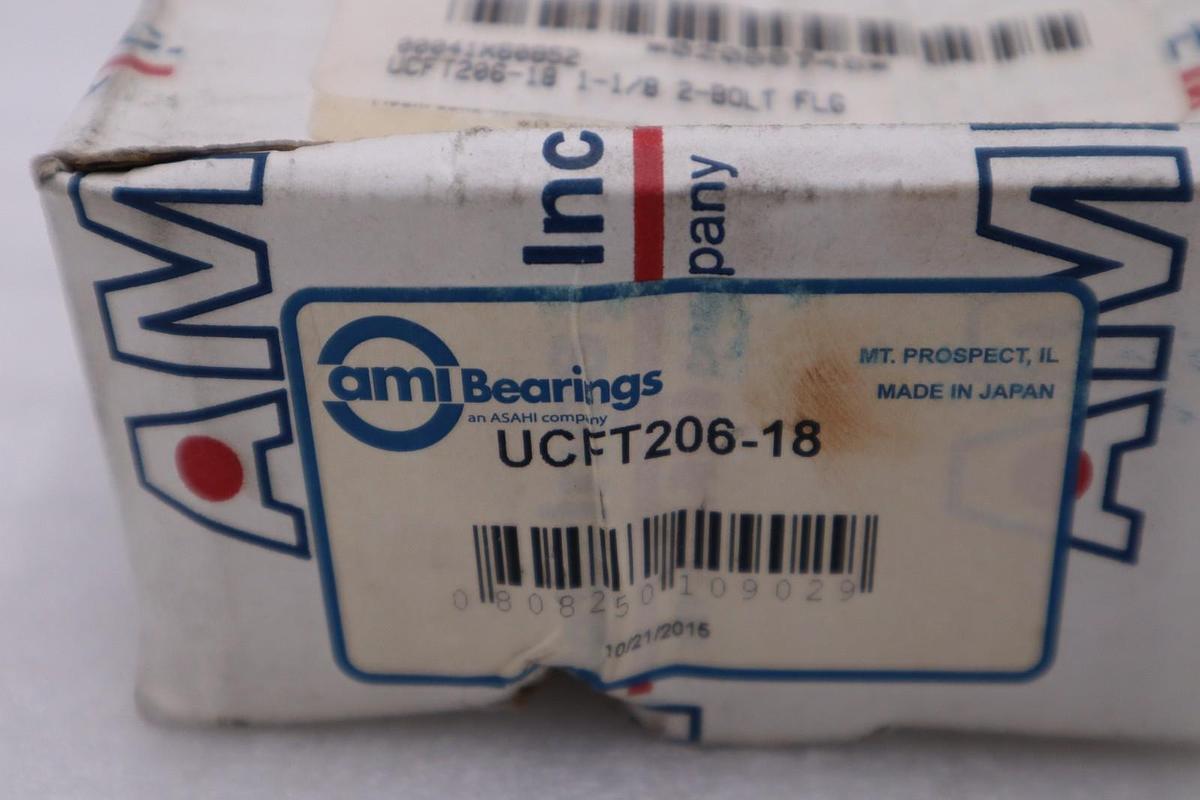 Used UCFT206-18 - AMI SCREW 2-BOLT FLANGE NEW OPEN BOX STOCK H935A