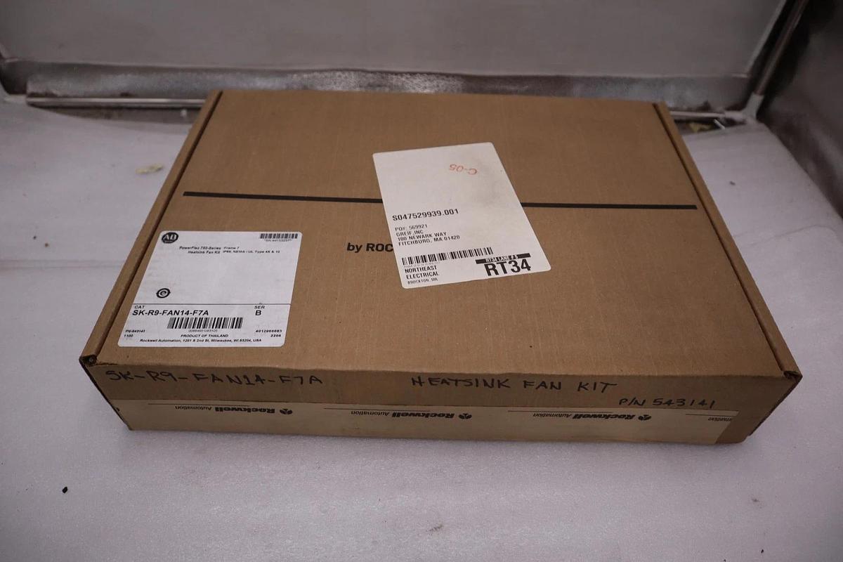 Used NEW SEALED ALLEN BRADLEY SK-R9-FAN14-F7A FAN KIT HEAT SINK - STOCK GF6