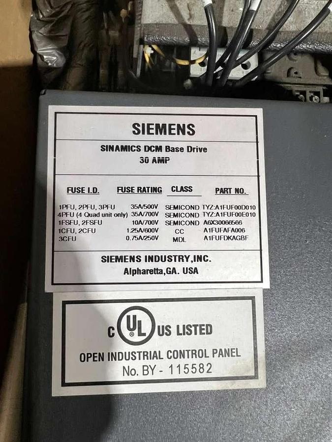 Used SIEMENS 6RA8018-2FV62-0AA0 DRIVE SINAMICS DCM 30A 480V - STOCK CC-13