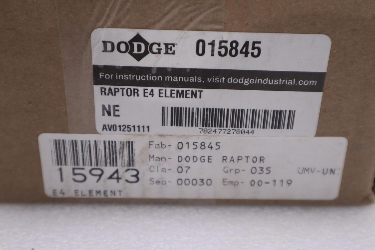 Dodge 015845 Raptor E4 Coupling Element New With Box STOCK GF-457A