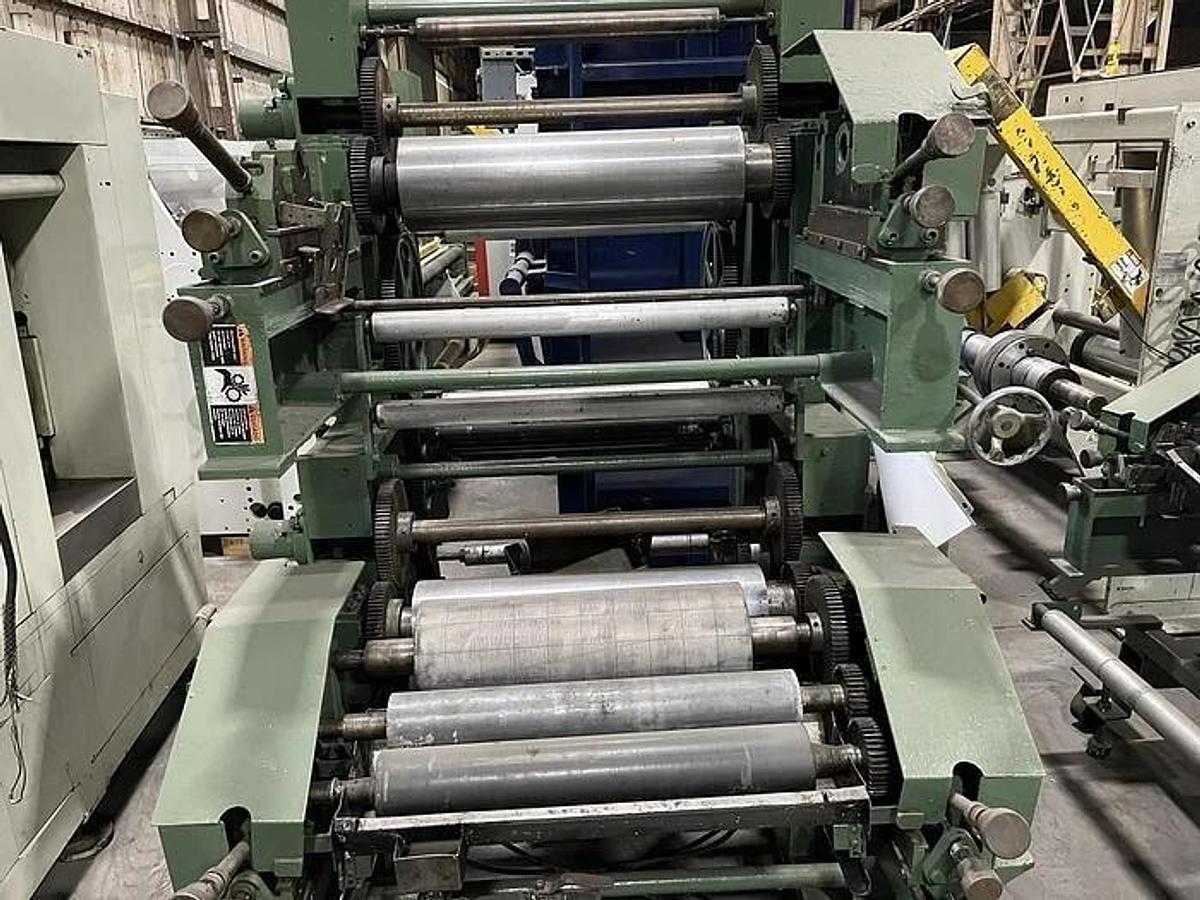 Used 22" WOLVERINE CUBLINE MODEL 21-1 INLINE FLEXO PRESS 1 COLOR