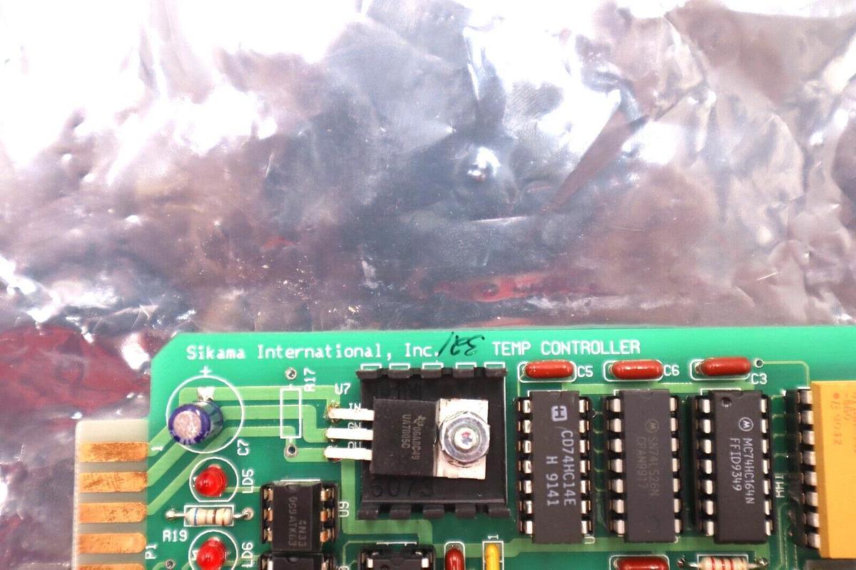 Used SIKAMA INTERNATIONAL P/N 4825 TEMPERATURE CONTROL BOARD REV D STOCK #2730