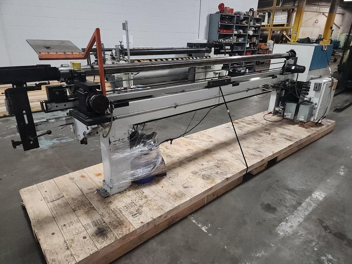 Used 120" WIDE AUTOMATIC HANDLING MODEL SHARK-10 CORE CUTTER 3" CORES