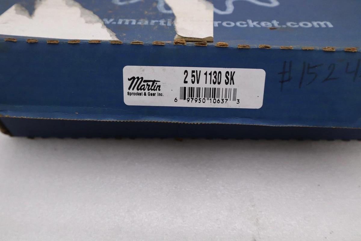 NEW OPEN BOX Martin 25V1130SK 2 5V 1130 SK Sheave Bushed Bore 2-Groove STK CC263