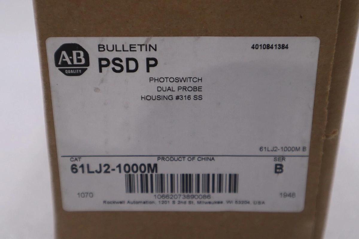 NEW Allen Bradley 61LJ2-1000M Photoswitch Dual Prove Liquid Level Control #G535A