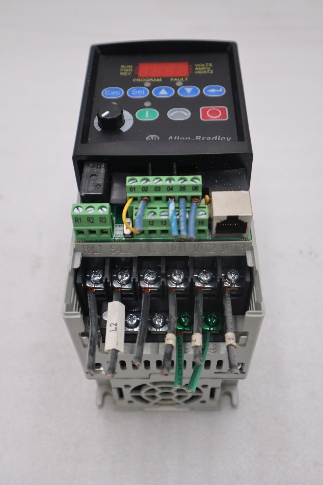Used Allen Bradley 22A-D2P3N104/A PowerFlex 4 AC Drive 480V 3Ph 1HP 2.3A STOCK H90A