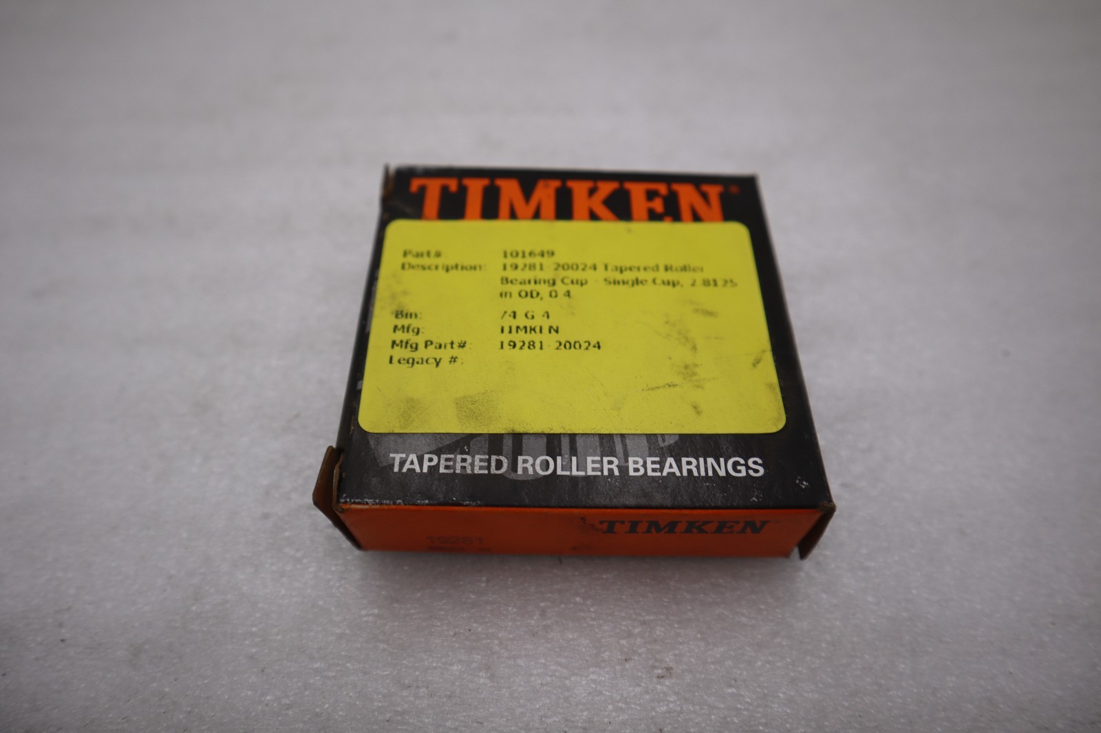Used LOT OF 4 NEW OPEN BOX Timken 19281 Tapered Roller Bearing Single Cup STK K3997CC