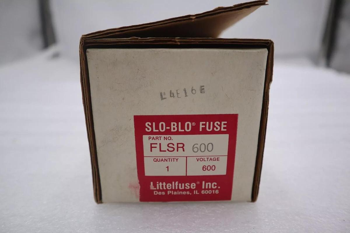LITTLEFUSE FLSR600 UL CLASS RK5 DUAL-ELEMENT TIME-DELAY FUSE STOCK 2067A