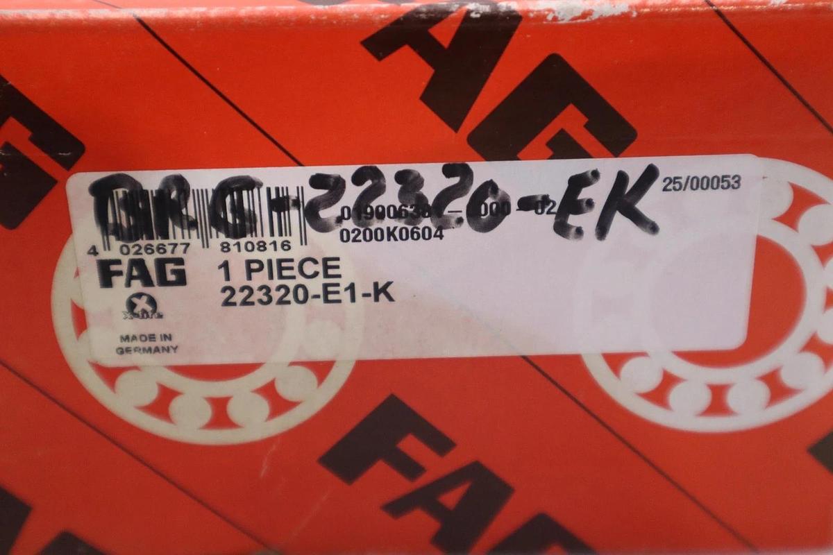 Used FAG 22320-E1-K FAG 100 x 215 x 73 mm SPHERICAL ROLLER - STOCK SGF36