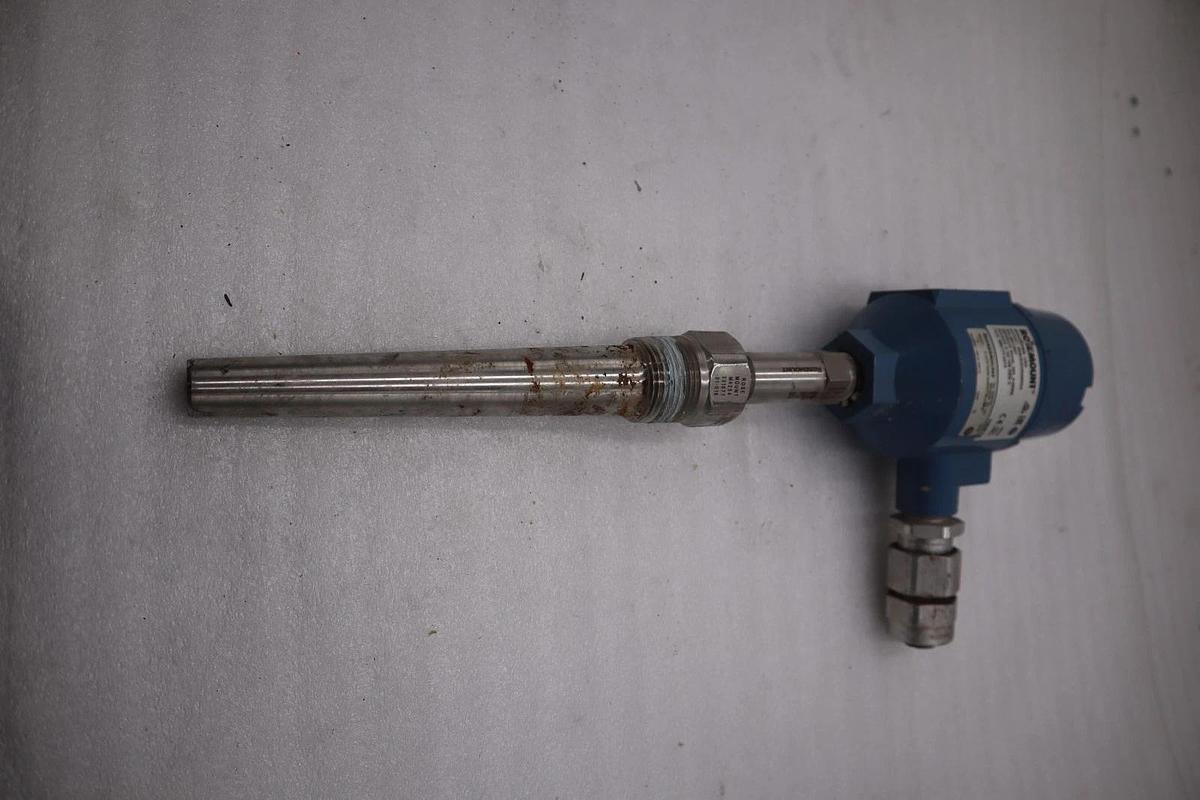 Used Rosemount 214C Temperature Sensor 214CRTSMB1S4E0077SLXAXW -50 TO 450 C #3526A