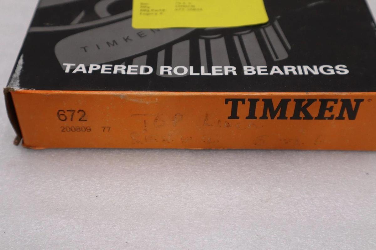 Used LOT OF 2 NEW Timken 672 Tapered Roller Bearing CUP STOCK 1539CC