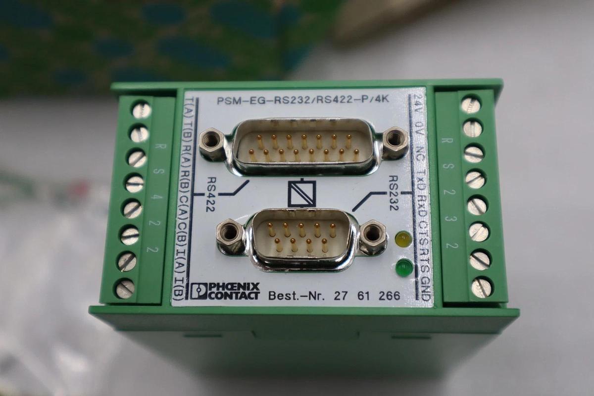Used PHOENIX CONTACT PSM-EG-RS232/RS422-P/4K INTERFACE CONVERTER STOCK H530A