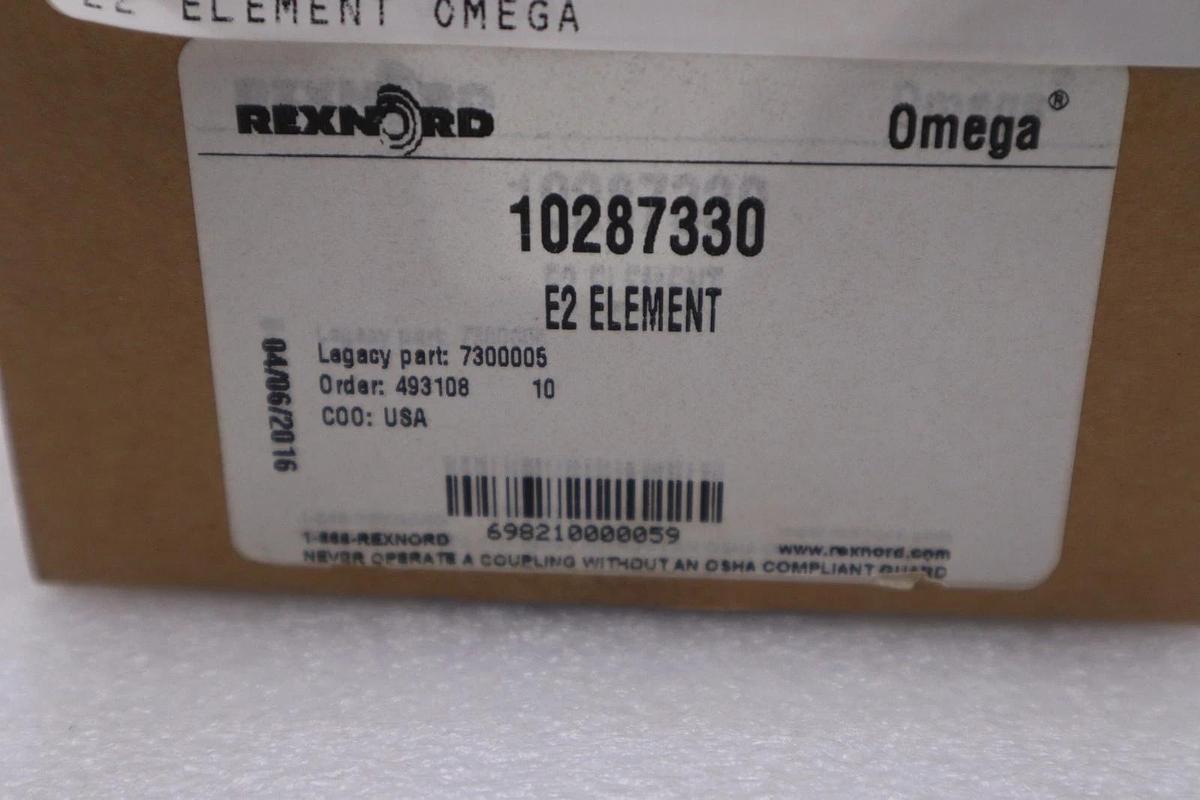 Used Rexnord 7300005/ 10287330 Omega E2 Element - STOCK GF434A