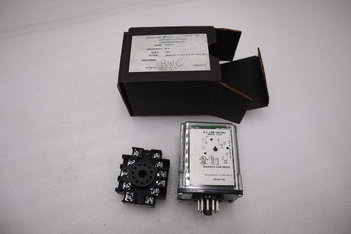 Used NEW OPEN BOX Warrick Controls 26NMC1B0 Liquid Level Relay STK L210CC
