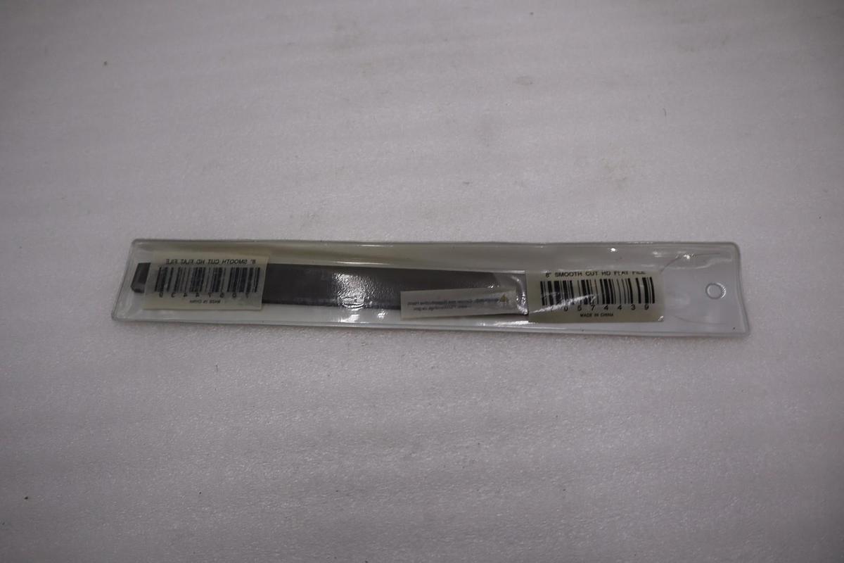 LOT OF 5 - Grobet 8" Smooth Cut Flat American Pattern File USA STOCK H711A