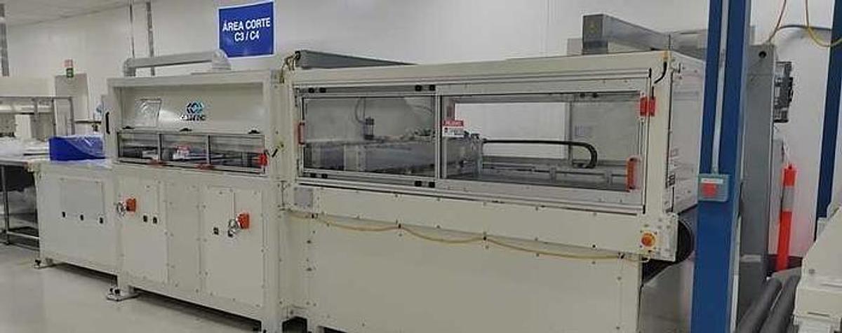 Used 62" Contech Converting Technologies, Inc. Die Cutting Press 100 Tons Mfg. 2019