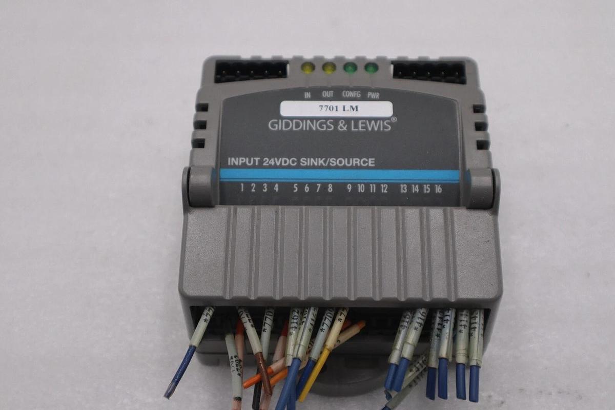 Used GIDDINGS & LEWIS M.1300.7372 R1 Input Module 24VDC SINK/SOURCE STOCK 636-D