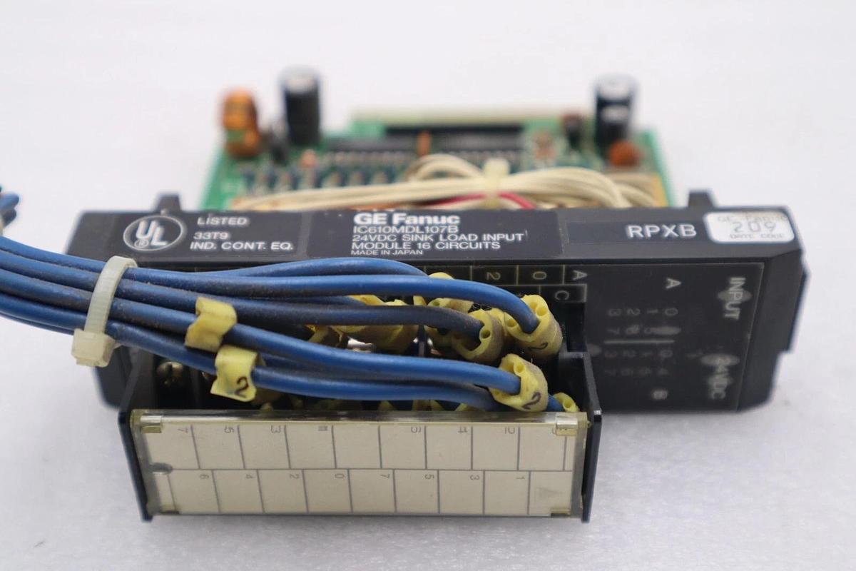Used GE FANUC IC610MDL107B SINK LOAD INPUT MODULE 24VDC 16 Circuits STOCK L-578C
