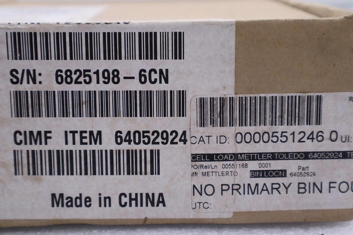 METTLER TOLEDO  0000551246 0 CELL LOAD STOCK #041-A