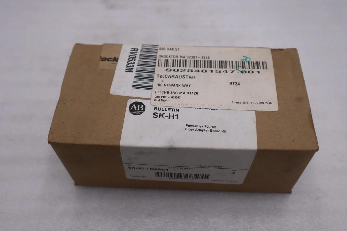 Used Allen Bradley SK-H1-FOABD1 CONFORMAL COATED FIBER OPTIC ADAPTER BOARD #GF352A