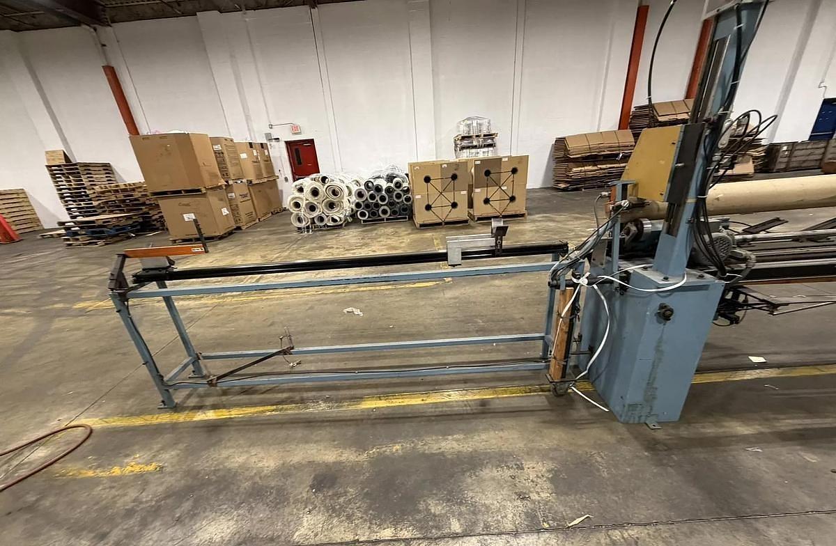 Used 90" CORETECH MODEL 10/90A CORE CUTTER AUTO ADVANCE AUTOMATIC 6" TOOLING