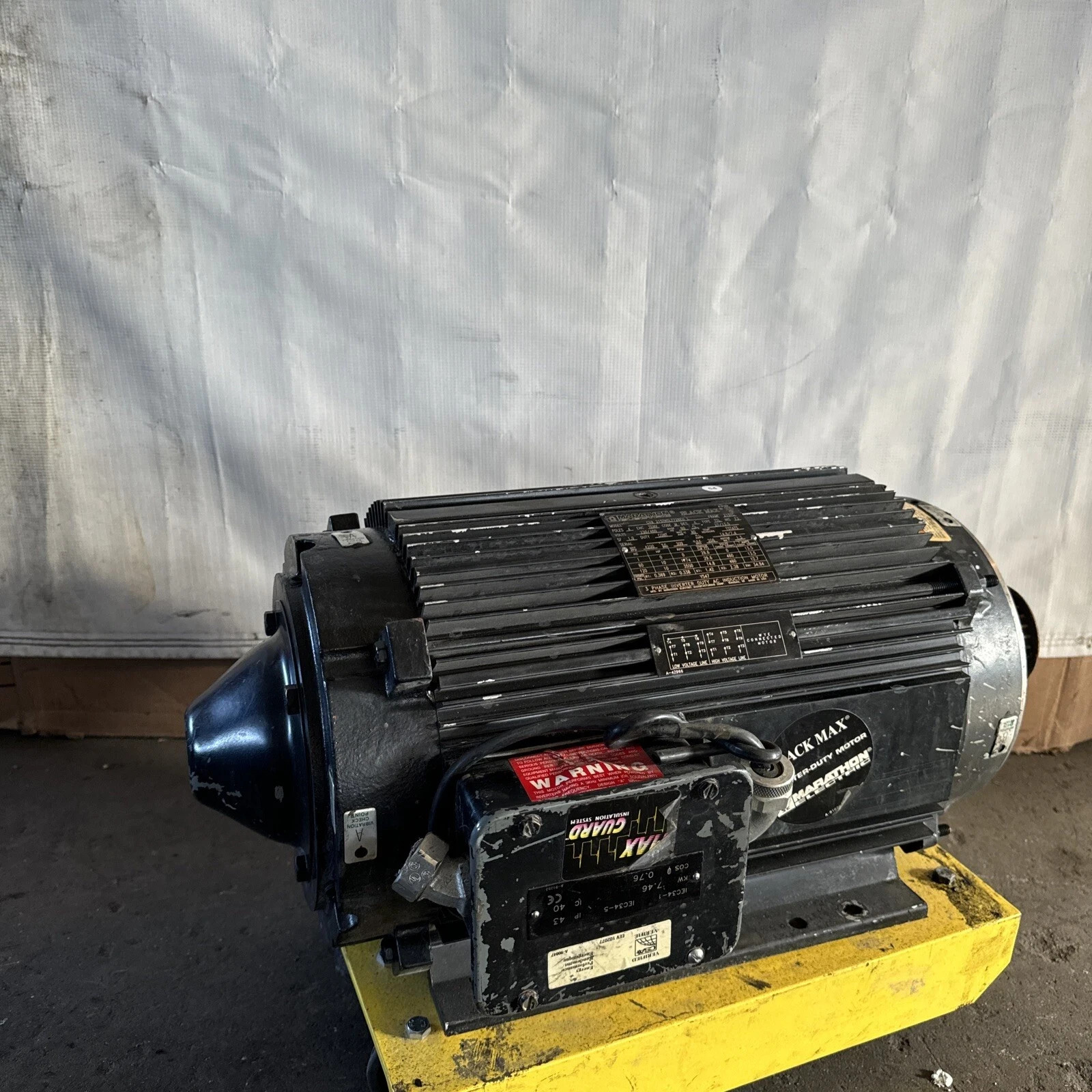Used Marathon Motor CVA 215THTL7726EU L Inverter Duty AC Induction Motor 10 HP #HP121