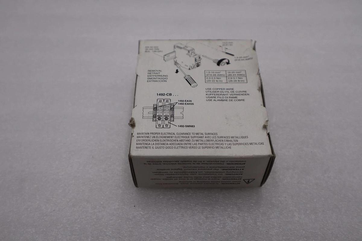 Used LOT OF 2 - Allen Bradley 1492-CB2G150 Ser C Circuit Breaker 15 A STOCK H843A