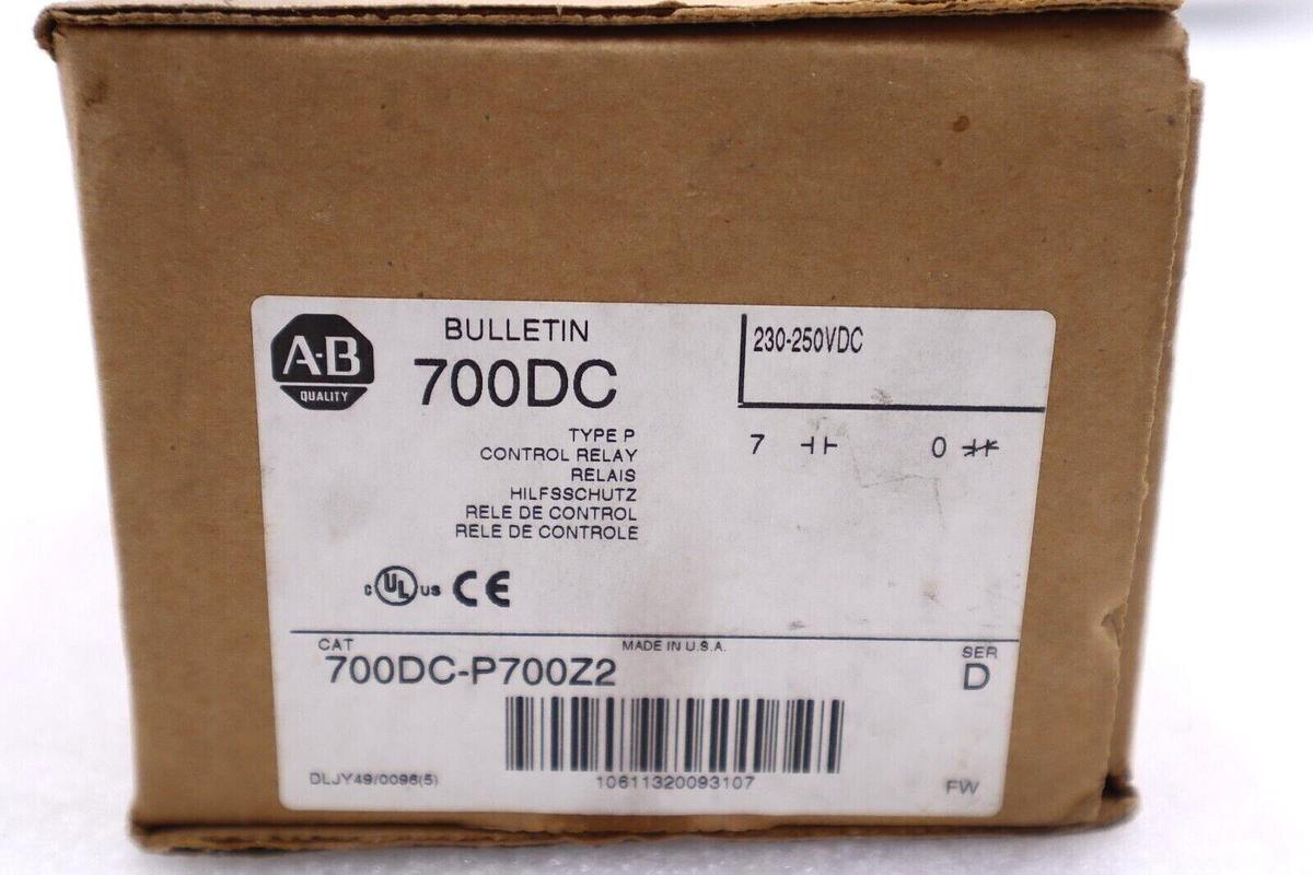 Used ALLEN BRADLEY BULLETIN 700DCP700Z2 DC RELAY RELAIS CC SERIES D #L-225