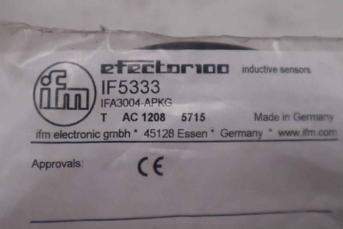 Used IFM EFECTOR IF5333 INDUCTIVE SENSOR 10-55VDC - NEW - STOCK GF-1052A