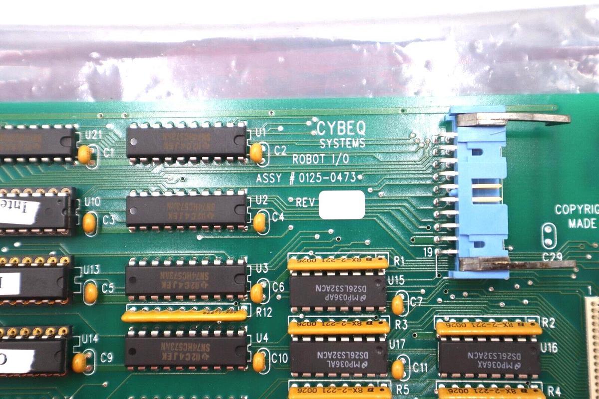 Used NEW CYBEQ 0125-0473 ROBOT I/O INTERFACE BOARD STOCK #2726
