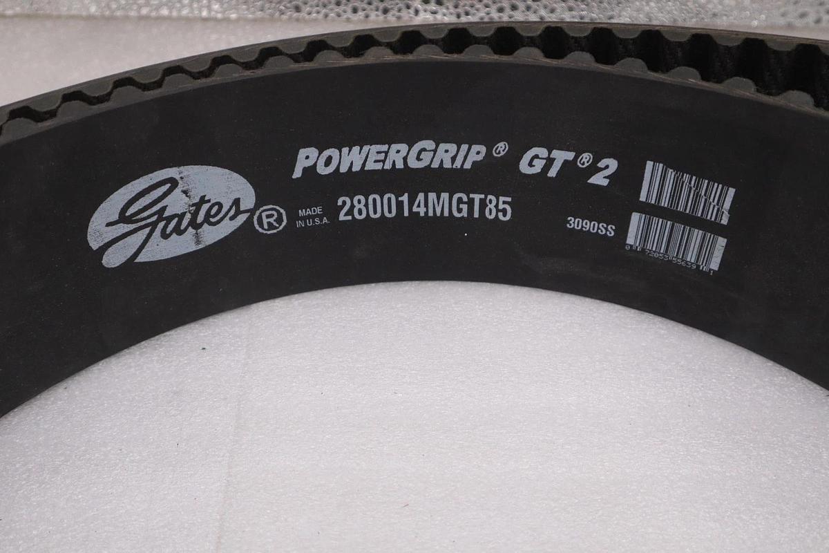 Used Gates PowerGrip GT2 280014MGT85 Timing Belt - STOCK M-24A