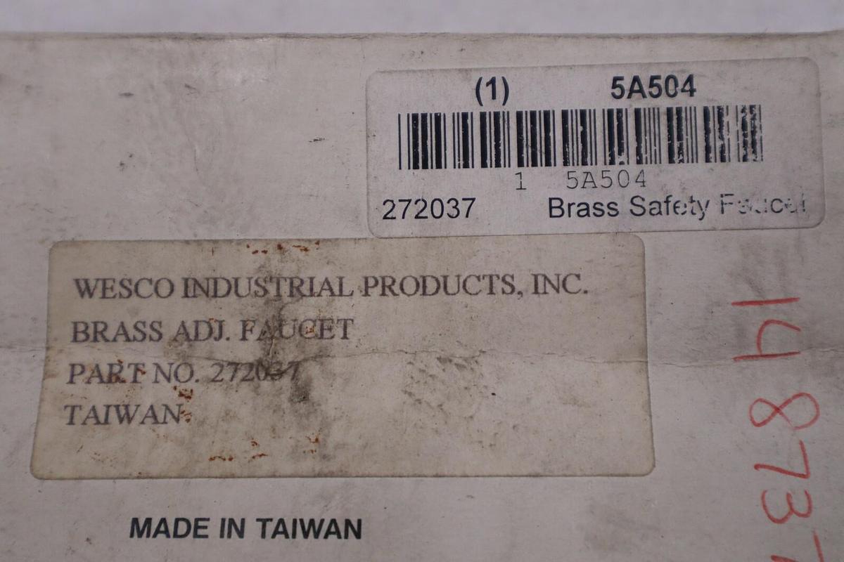NEW Wesco 272037 Heavy Duty Brass Adjustable Shank Faucet STOCK H250A