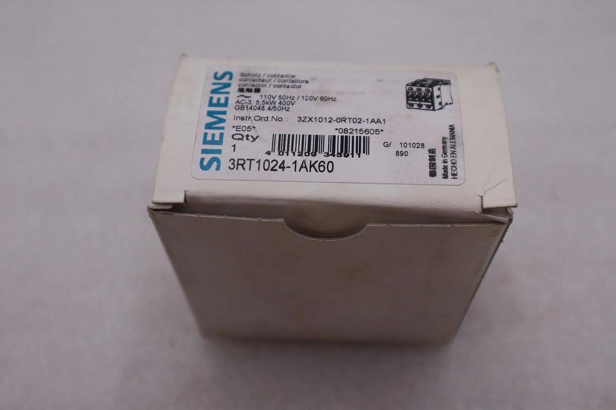 NEW OPEN BOX Siemens 3RT1024-1AK60 Contactor STOCK L311A