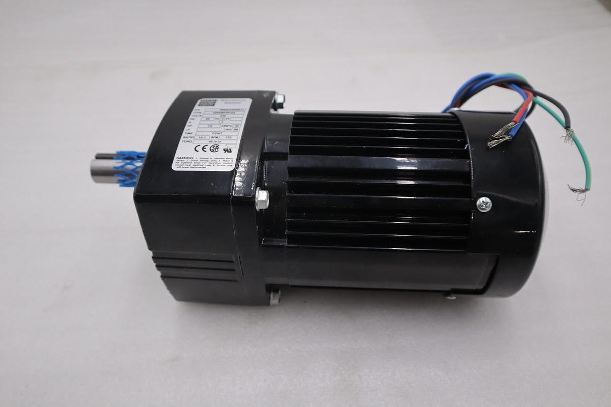 Used Bodine gear motor 42r5bfpp-e2 230V 3PH 1/4HP 10:1 170 RPM NEW UNIT STOCK H47