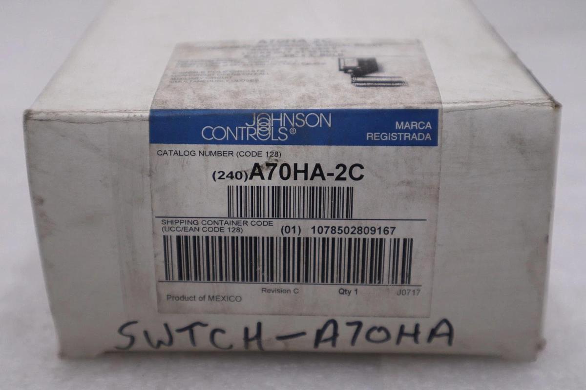 Johnson Controls A70HA-2C A70 Series Temperature Control STK GF172A
