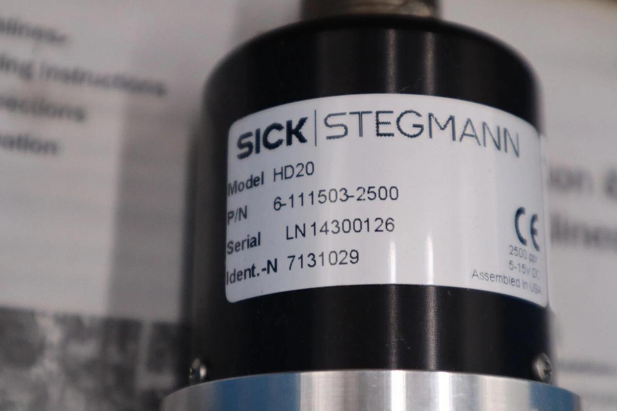 SICK STEGMANN HD20 ENCODER 6-111503-2500 NEW IN BOX STOCK G244